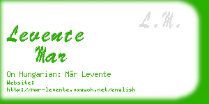 levente mar business card